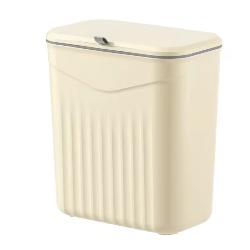 Wall Mounted Trash Bin Space Saving Hanging Garbage Can for