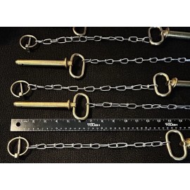Unbranded 4Tractor Trailer1/2" X 4-1/2" HITCH PINS,Chain, Clip, Lynch Receiver Tow Lock