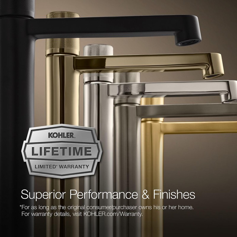 Kohler 30105-2MB Pitch Wall-Mount Non-Diverter Bath Spout, Vibrant Brushed Moderne