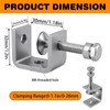 C-Clamp Stainless Steel, 1 Inch Small C Clamps with Hanging