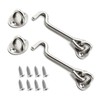 BuxiuGK Pack of 2 Storm Hooks 4 Inch Cabin Hooks