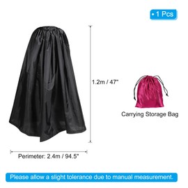 PATIKIL Portable Dressing Room, 1.2M Length Instant Dressing Cover Up Changing Tent Privacy Shelter for Beach Boating Camping Competition, Black