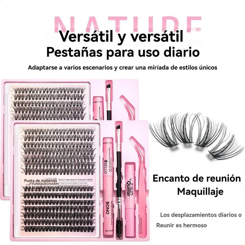 Pestañas Postizas En Racimo 30/40d 9-16mm Para Extensión 30/40d