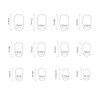 24 Pieces Coffin False Nails Shiny Long Ballerina Press on
