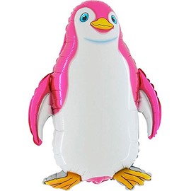 32 Zoll Rosafarbener Pinguin Hat Folieballon (CS10) Gestaltet