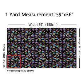 Colorful Dino Rainbow Fabric by The Yard 1 Yard Jungle Dinosaur Rainbow Upholstery Fabric for for Boys Teens Kawaii Stars Rainbow Decorative Waterproof Outdoor Fabric Cartoon Outdoor Fabric