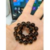 RAYON Champagne Brown Smoky Quartz Bead Bracelet Men Stretch 10mm