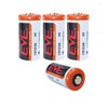 STEPMAX 4 Pack EVE CR123A 3V Lithium Battery 1400mAh for