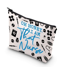 WCGXKO Nurse Gift New Nurse Gift Medical Assistant Gift Oh Honey I am That Nurse Zipper Pouch Makeup Bag (OH HONEY)