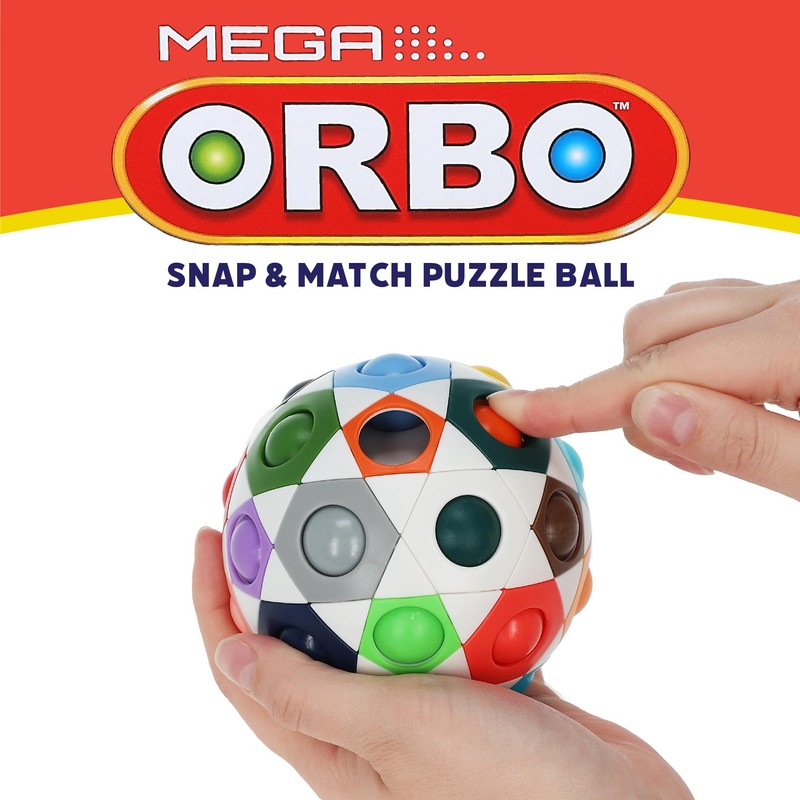 MEGA ORBO 3D Puzzle Ball, Brain Teasers for Kids, Handheld