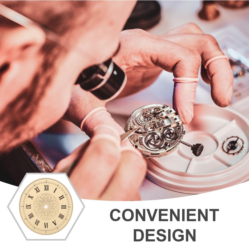 OSALADI Wall Clock Face Replacement Aluminum Round Clock Dial Roman