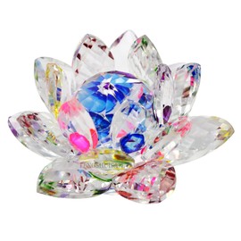 Feng Shui Crystal Lotus Flower 3.2" SKU:X9013