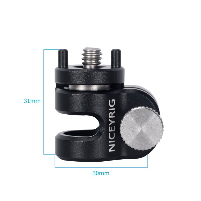 Niceyrig 15mm Single Rod Holder Clamp with 3/8'' Arri Locating
