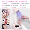 Mnhty U V Nail Lamp, 27W Rechargeable U V Light