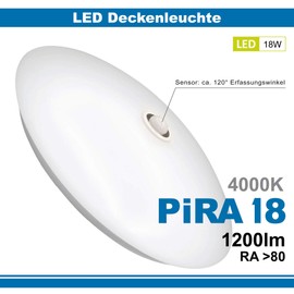 Maxkomfort PiRA LED Ceiling Light with Motion Sensor 18 Watt Neutral White
