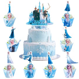 Tortendekoration Set, Kuchen Deko Cupcake Wrapper Cartoon Cupcake Deko Muffin Deko Kindergeburtstag Party Geburtstag Supplies Tortenaufleger