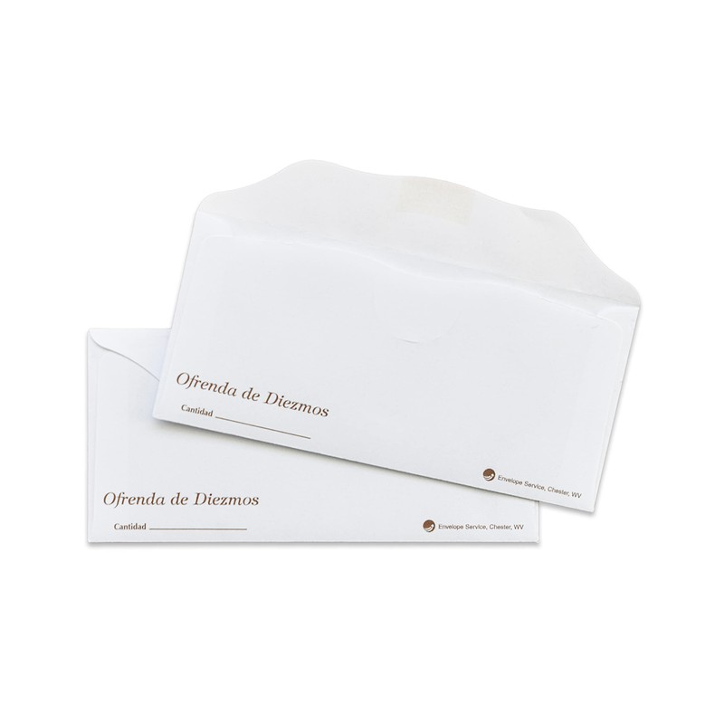 Spanish Tithe Offering Envelopes for Church (100)