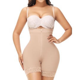 SHAPSHE Body Shaper Tummy Control Faja Moldeadora Para Mujer Curvy Faja Fupa Control Shapewear Post Surgery Body Shaper for Women Plus Size