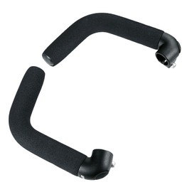 Ergotec Unisex – Erwachsene Bar-ends Touring-l / Aluminum Al6061-t6 Mit Soft-griffüberzug Bar Ends, Schwarz, 322 G EU