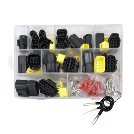 21pcs Econoseal Automotive Waterproof Connector Assortment Set 1 2 3 4 6 8 10 12 Way with Terminal De-pinning Removal Tool