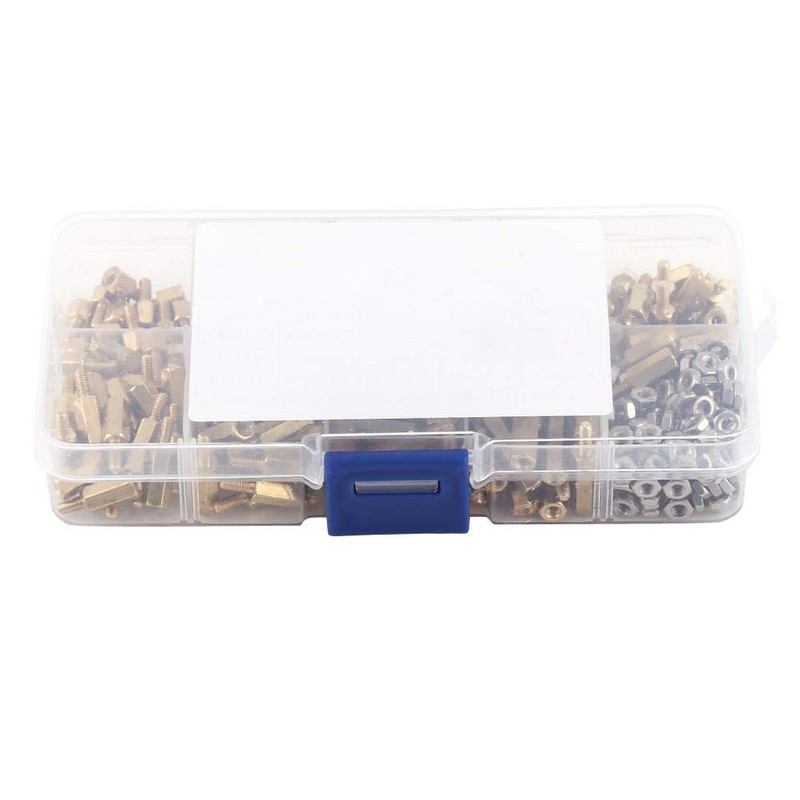360Pcs M2.5 Standoff Kit Latón, Separador Separador PCB macho-hembra de