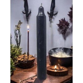 Candle 9 Inch - Colour: Black