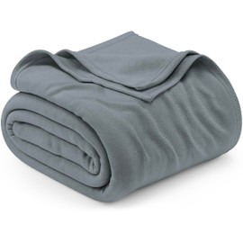 Utopia Bedding Knit Blanket Twin Size (90x66 Inches, Grey) Soft Lightweight Jersey Breathable Sweatshirt Blanket for Bed,Couch & Sofa