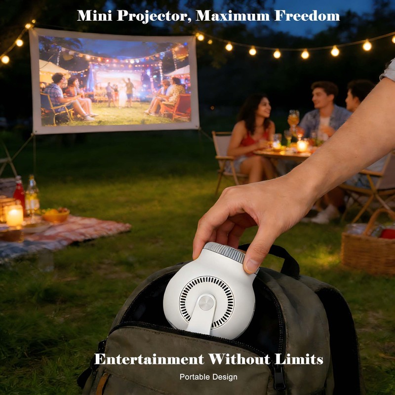 Amornee WorldCup Limited Edition Short Throw Mini Portable Projector with