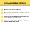 JJ LMS Padel Protection Racket with Italian Flag, Transparent, Durable,