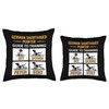 German Shorthaired Pointer Guide Training Funny Dog Throw Pillow
