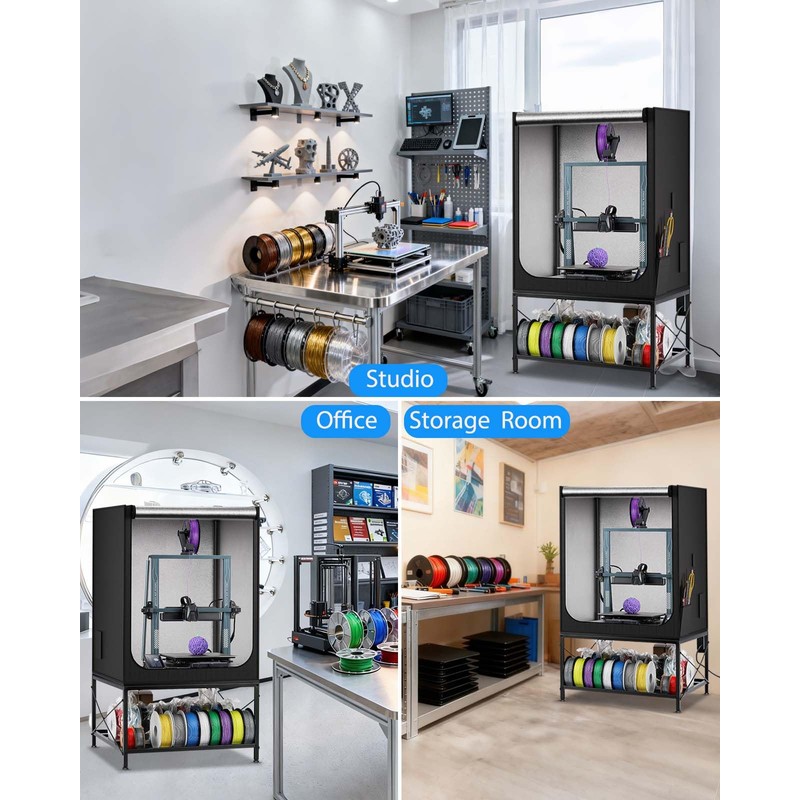 3D Printer Table with Enclosure - Heavy Duty 3D Printing
