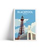 Blackpool Travel Poster – Featuring Blackpool Tower – A4 Size