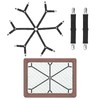 Sheet Fastener Kit with 6 Way Cross Sheet Clips and