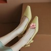 Gift girl 2 Pcs Fabric Rose Shoe Clips Detachable Flower