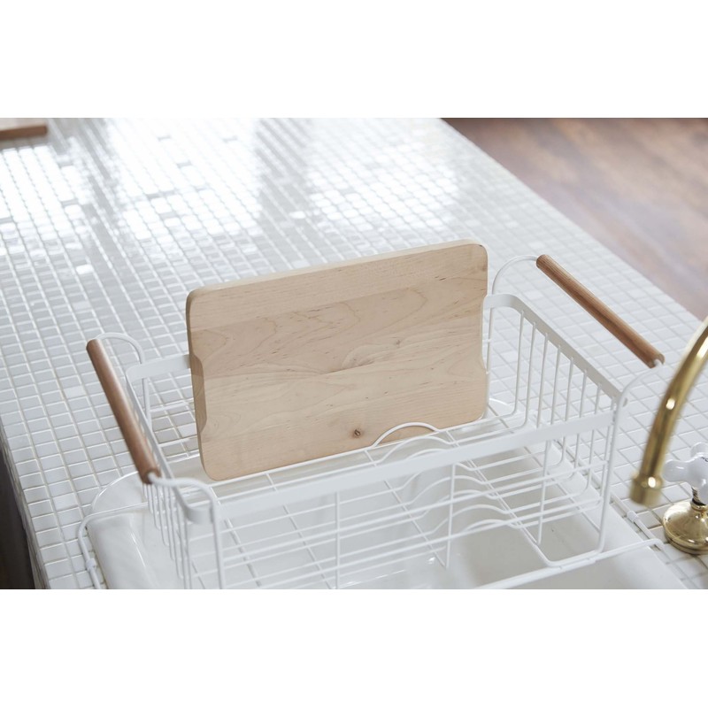 YAMAZAKI home 3108 Sink Dish Drainer Rack-Expandable Kitchen Drying Organizer
