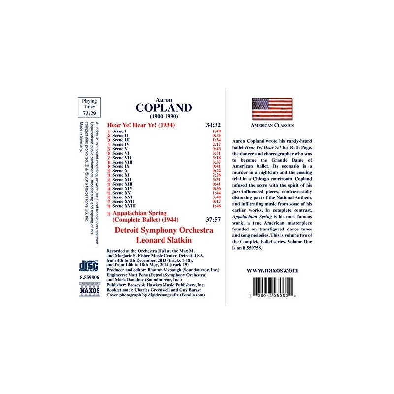 Copland:Appalachian Spring