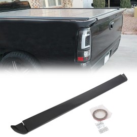 HECASA Rear Tailgate Spoiler Compatible with 1999-2006 Chevy Silverado/GMC Sierra 1500 SS Style Black New Wing Tail Roof Top