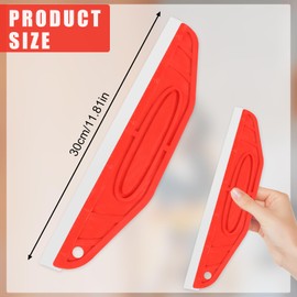 2 Pcs Paint Shield Cutting in Tools for Painting,Multi-Purpose Straight Edge Tool,Stainless Steel Paint Shield for Cutting,Plastic Handle Scraper,Paint Guard for Repairing Wallpaper