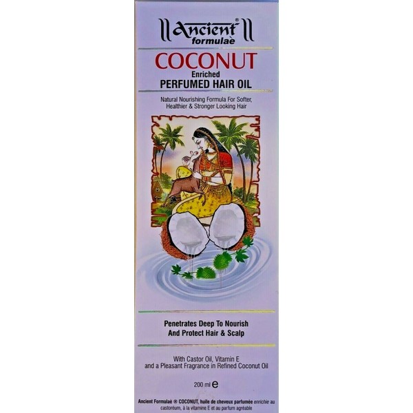 Hesh Coconut Hair Oil -200ml X 2 Bottles-Ancient Formula -US