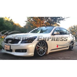 Trims Express-Made in USA fit:2007-2017 Infiniti G35 G37 6Pc Chrome Flat Lower Body Side Molding Trim 2"