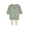 Vertbaudet Baby Set: Dress & Leggings, green