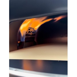 NU2U Flame deflector and Flame/Wind Guard -fits only Arc & Arc* XL Countertop Pizza Oven, made in Canada using pure Stainless Steel