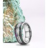 Truly Alpha Tungsten Wedding Band - 8mm Silver Tungsten Galaxy
