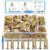 Sunxeke 410 PCS Self Drilling Drywall Anchors with Screws Kit