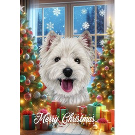 Westie - Best of Breed Christmas Garden Flag