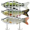 TRUSCEND Señuelos Articulados para Pesca Pez Nadador Swimbait Cebo con