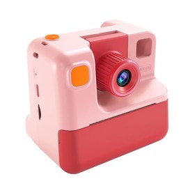 Reekei Instant Print Camera for Kids, 1080P Kids Instant Cameras,HD Selfie Digital Video Cameras Toddler 2 Rolls Print Paper with a Lanyard