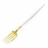 Kuchipol GOA White Matte Gold Dessert Fork