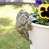 Darthome Set Of 2 Frog Pot Hangers 7x14x6cm Resin Green