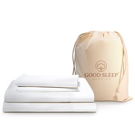 1000 Thread Count Egyptian Cotton Sheets Twin XL Size, 4 Pc Luxury Sheets Set, Long Staple 100% Cotton Sheets for Twin XL Size Bed, 16" Deep Pocket Hotel Style Sheets, Sateen Sheets Twin XL, White